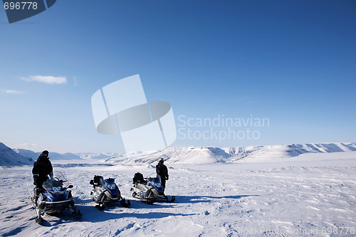 Image of Snowmobile Winter Landscape