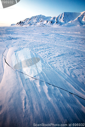 Image of Winter Sunset Landscape