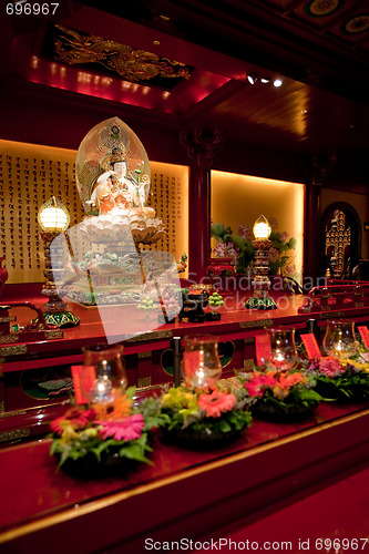 Image of Buddhist Temple Interior