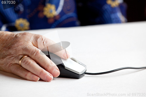 Image of Old Hand Computer Mouse