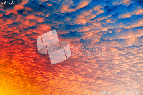 Image of Cloud Sunset Background