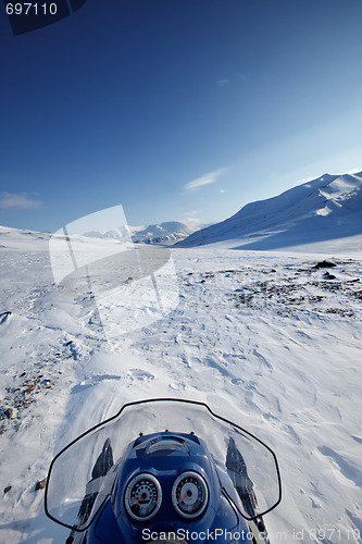 Image of Snowmobile Winter Landscape