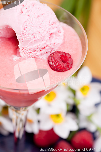 Image of Ice Cream Raspberry Smoothie