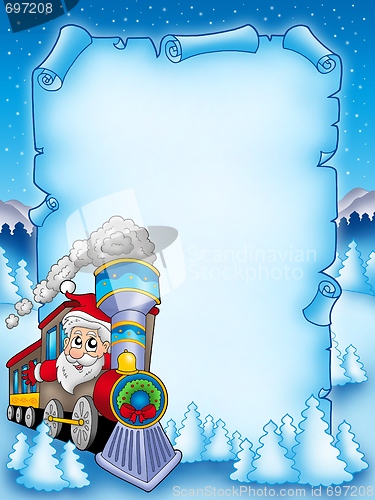 Image of Christmas parchment with Santa Claus 2