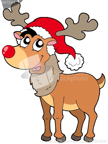 Image of Cartoon Christmas reindeer