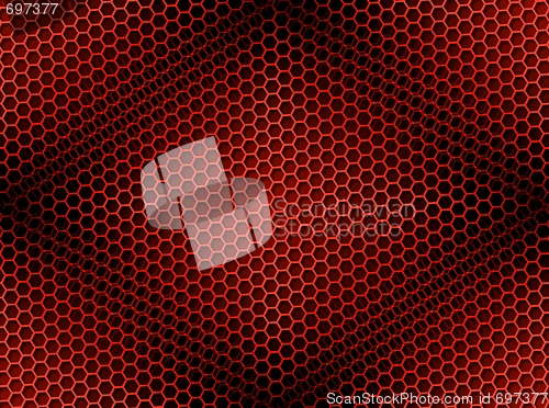 Image of Honeycomb Background Seamless Red