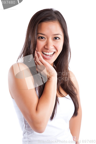 Image of Beautiful happy asian woman