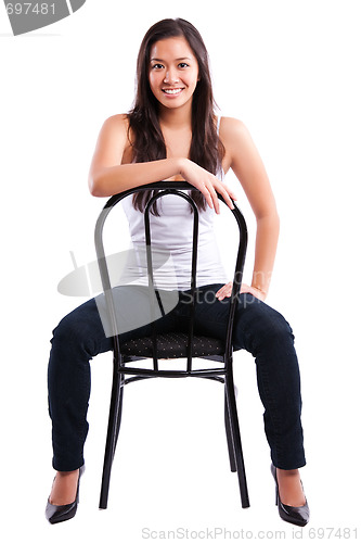 Image of Beautiful happy asian woman