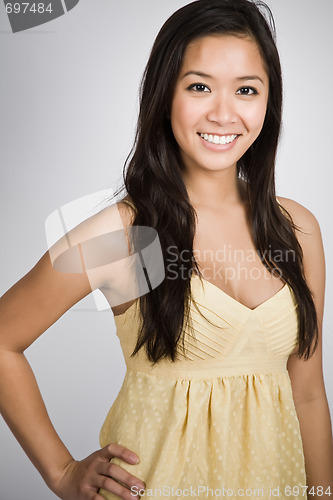 Image of Beautiful happy asian woman
