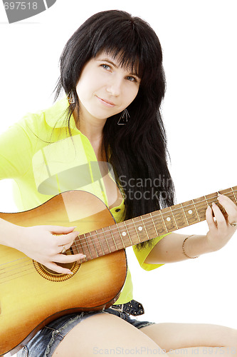 Image of Girl with a guitar