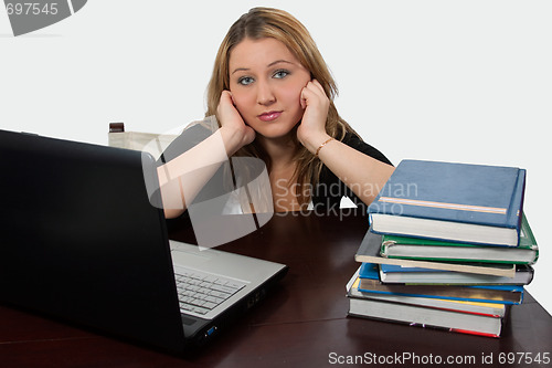Image of College Student studying