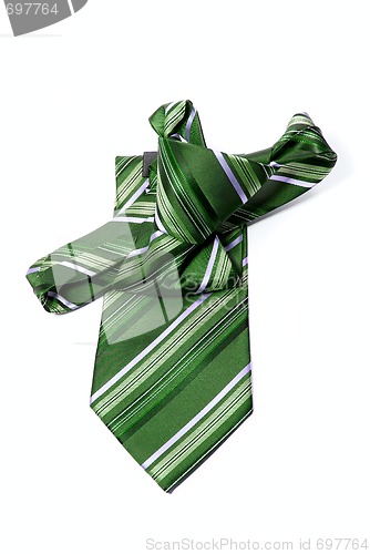 Image of green man's necktie