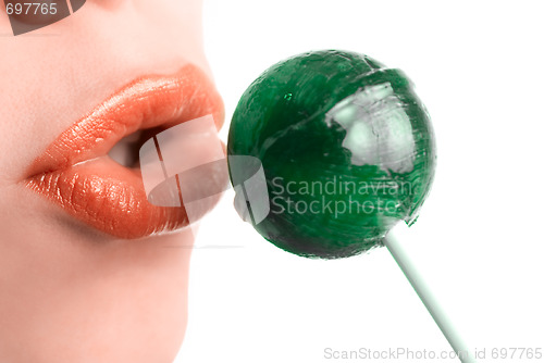 Image of Green lollipop 