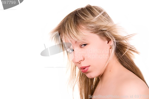 Image of blond lovely girl 