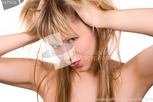 Image of Sexy tousled girl 