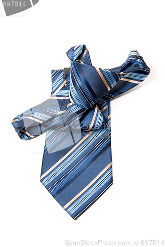 Image of Blue checkered man's necktie