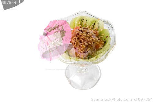 Image of dessert with kiwi and nuts