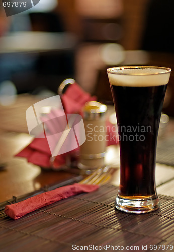 Image of dark beer glass