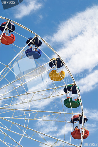 Image of Ferris cloudy wheel