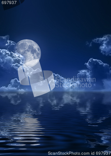 Image of night full moon