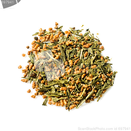 Image of Japanese green Genmaicha tea