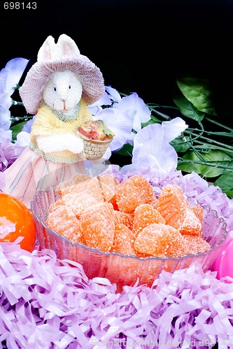 Image of Easter bunny with orange slices