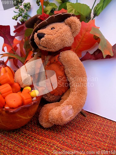 Image of Teddy bear and candy