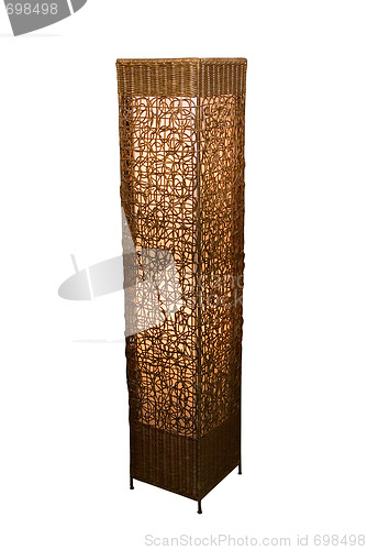 Image of Rattan stand lamp 