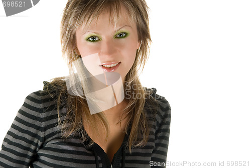 Image of Portrait of a happy young woman