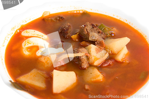 Image of Close up of borscht soup