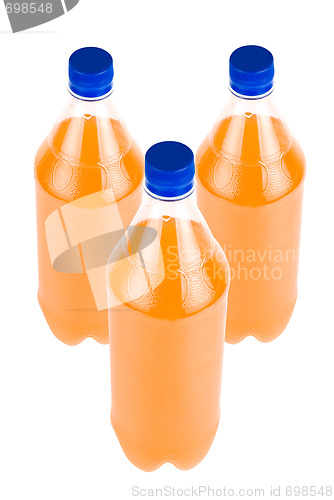 Image of Three Orange Juice bottle