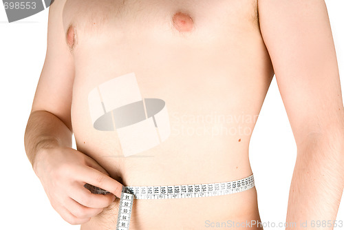 Image of measuring man 