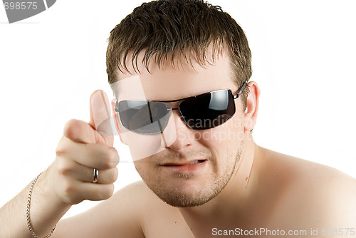 Image of Man on white