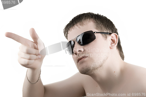 Image of Man in black sunglasses