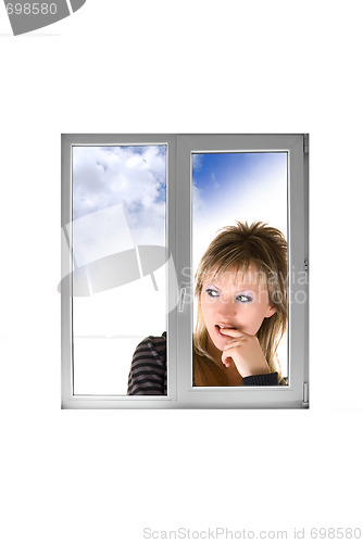 Image of Girl at window