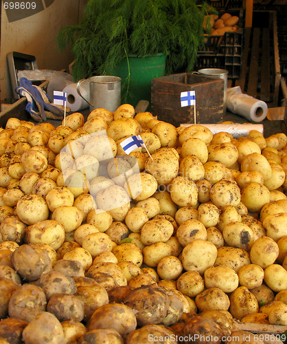 Image of Potatos on the Market