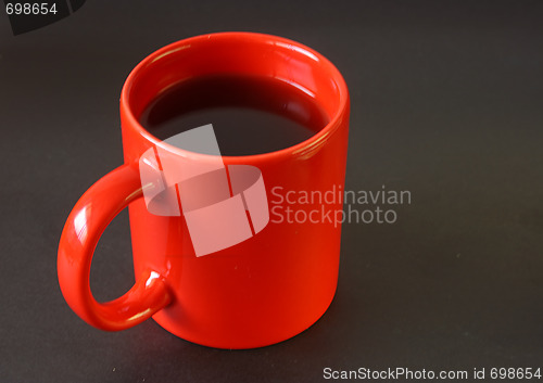 Image of Red cup of coffee