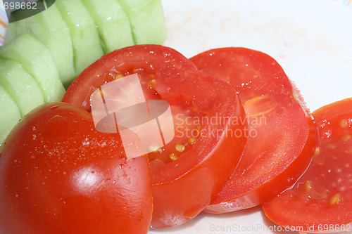 Image of Healthy food. Tasty fresh vegetables on the table.