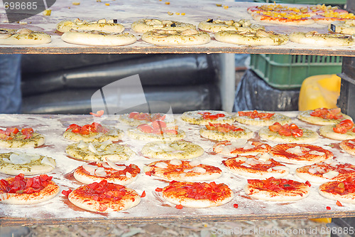 Image of Preparing a tasty pizza in the oven