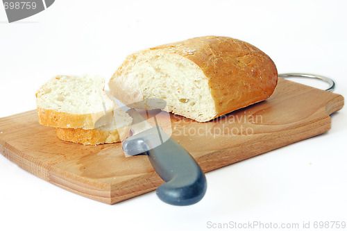 Image of The bread on the kitchen board