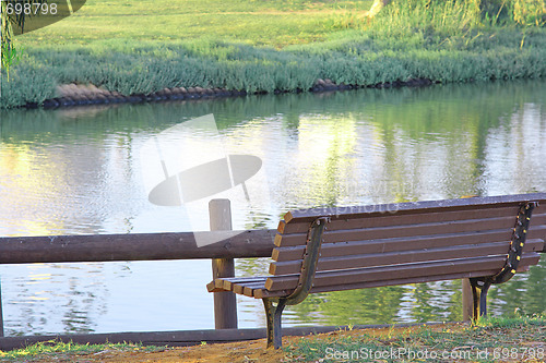 Image of Bench near the river