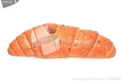 Image of Bread loaf isolated on white background