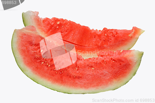 Image of Fresh tasty watermelon isolated on white background