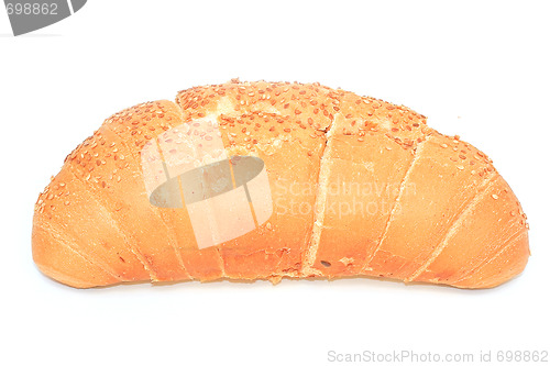 Image of Bread loaf isolated on white background