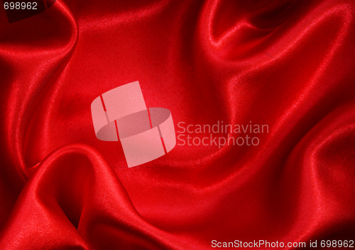 Image of Smooth Red Silk as background 