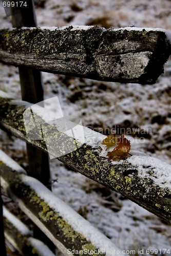 Image of old wooden fence