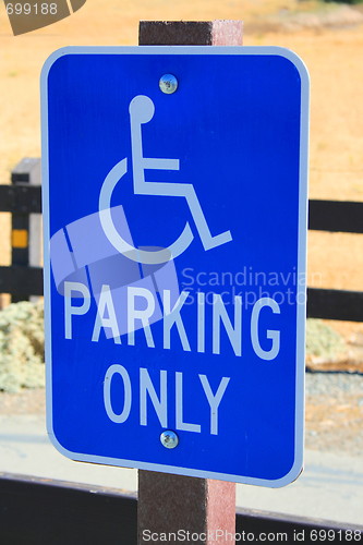 Image of Disabled Parking Only Sign