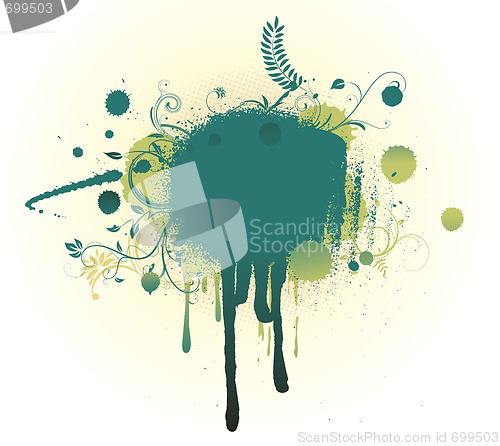 Image of Grunge Floral Background