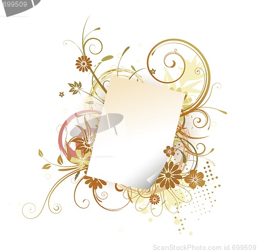 Image of Grunge Floral Background