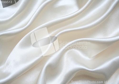 Image of Smooth elegant white silk as background 